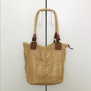 EUC The Sak Boho Crochet Shopper